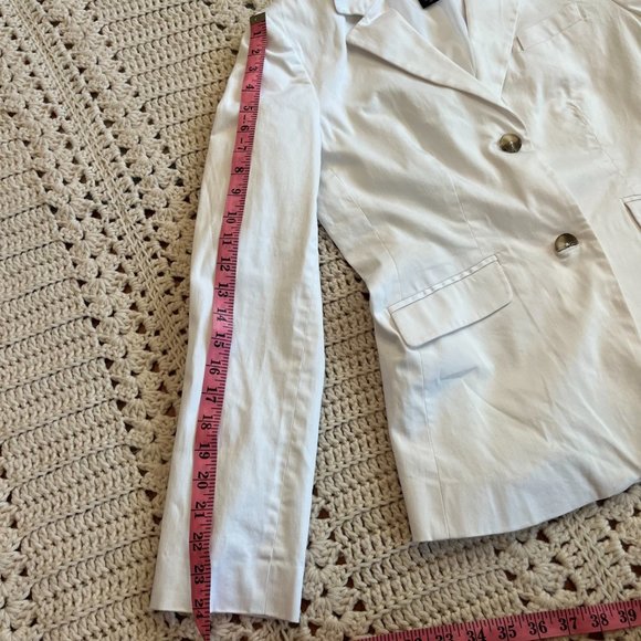 Attention Fully Lined White Blazer - Picture 4 of 9